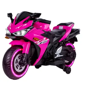 kids motorcycle,12V motorcycle for kids 3 4 5 6 years Boys Girls  12v7ah kids motorcycle ride on toy with Training  Wheels/manual throttle/ drive by hand /Lighting  wheels