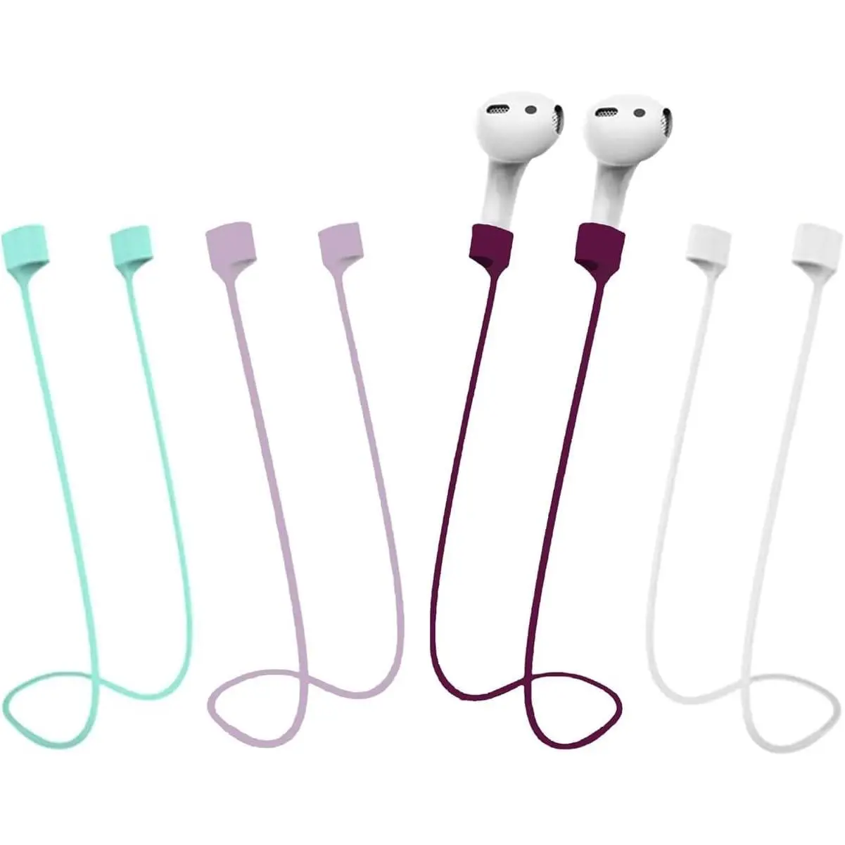 AirPods  Anti-lost  Strap, Soft   Lanyard,  Cord Cord for Headphones, 4-Pack