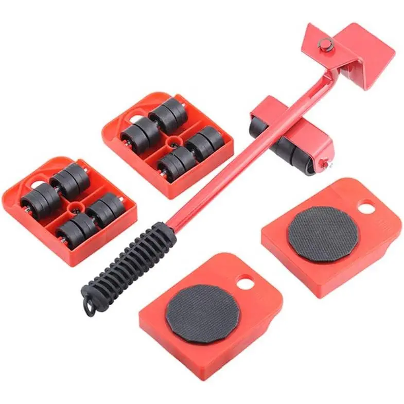 Mr Hercules Furniture Lift Mover Tool Set,Furniture Lifter Tool with Lifting Lever & 4 Wheels,Heavy Furniture Moving Sliders Appliance Rollers Heavy Duty Mover Dolly Sliders Tool Furniture Lifter New model