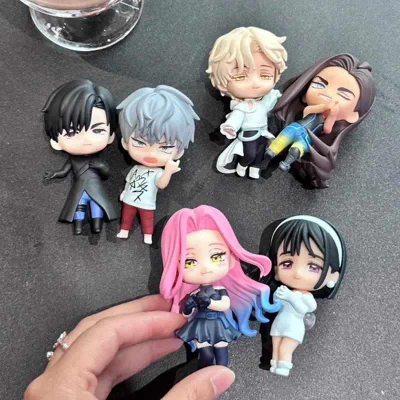 Alien Stage Anime Chibi Figures Ivan Sua Luka Till Mizi Hyuna Cosplay Figurine Garage Kits Desk Decor For Anime Collectors
