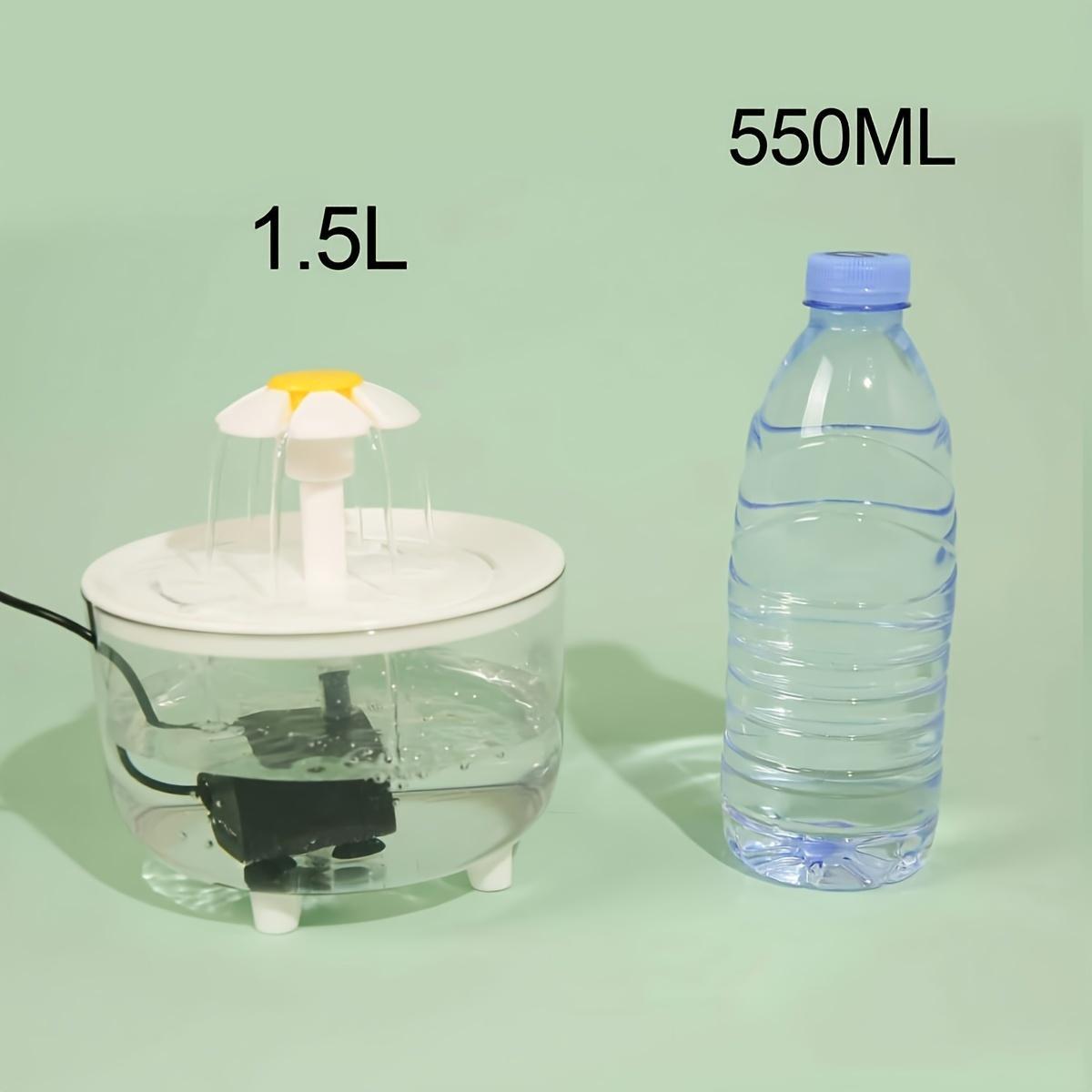 Clear Pet Water Fountain, USB-Rechargeable Automatic-Circulation Cat Water Dispenser, Indoor Cat Drinking Fountain, Automatic Water Feeder, Pet Drinking Supply Gift