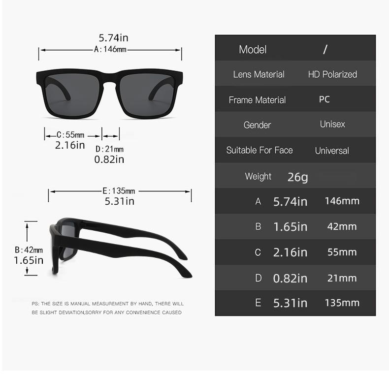 Polarized sunglasses outdoor sports box personalized sunglasses driving fishing daily casual glasses