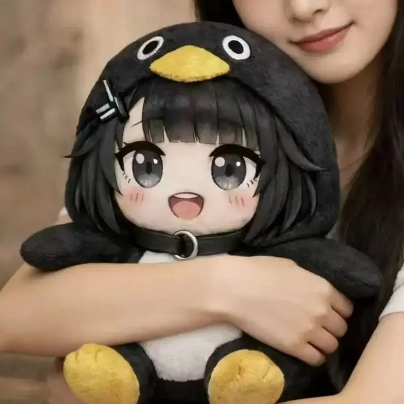 25cm Kawaii Penguin Plush Doll - Cute Face, Kawaii Look, Meme Theme Stuffed Animal, Kids' Size Soft Toy, Birthday Gift for Kids Fans, Soft Plush