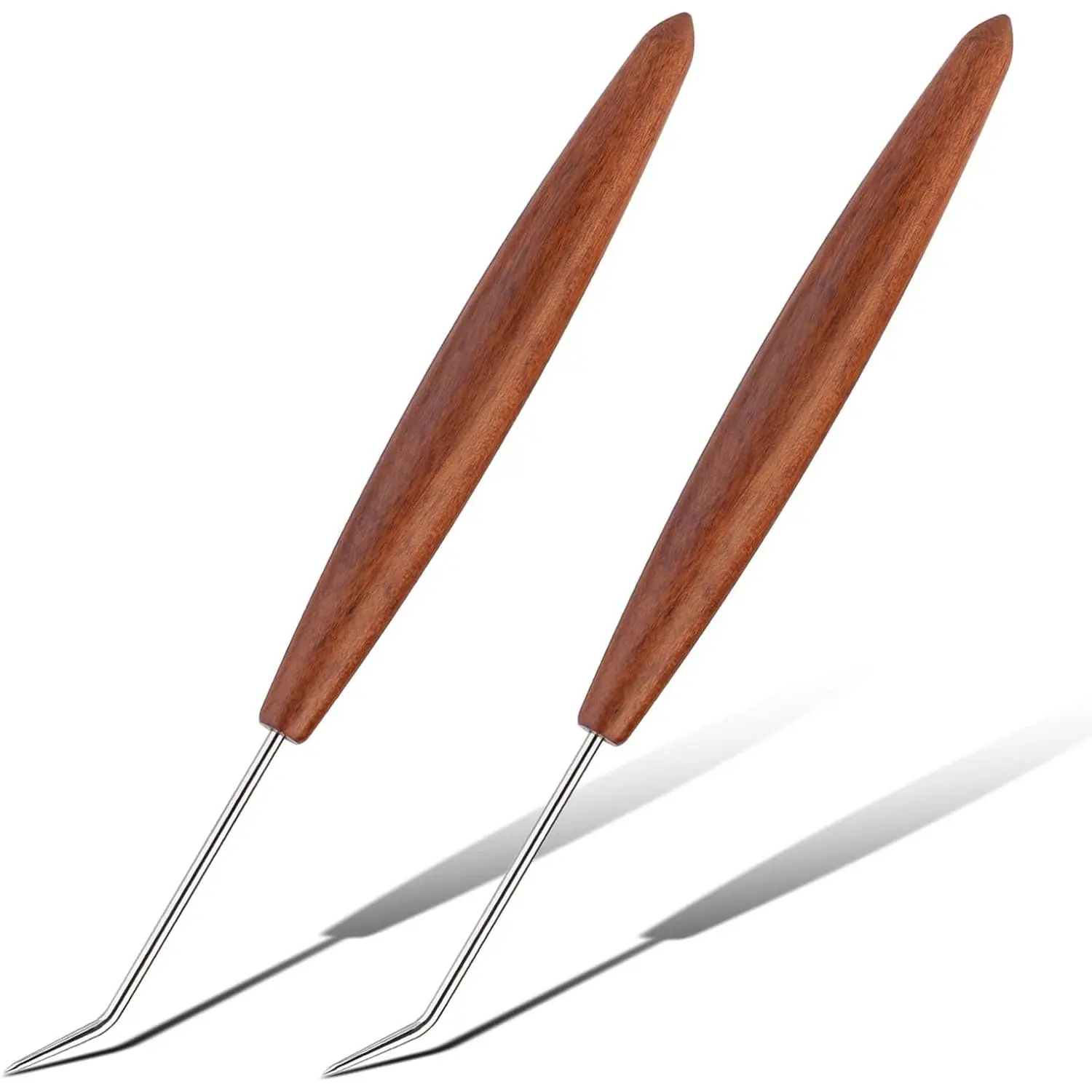 2 count Loom Hook, Crochet Hooks for Knit , Handle Knitting Board Matching Hook , Crochet Tools with Convenient Wooden Handles for Beginners Knittings Knitter DIY Crochet