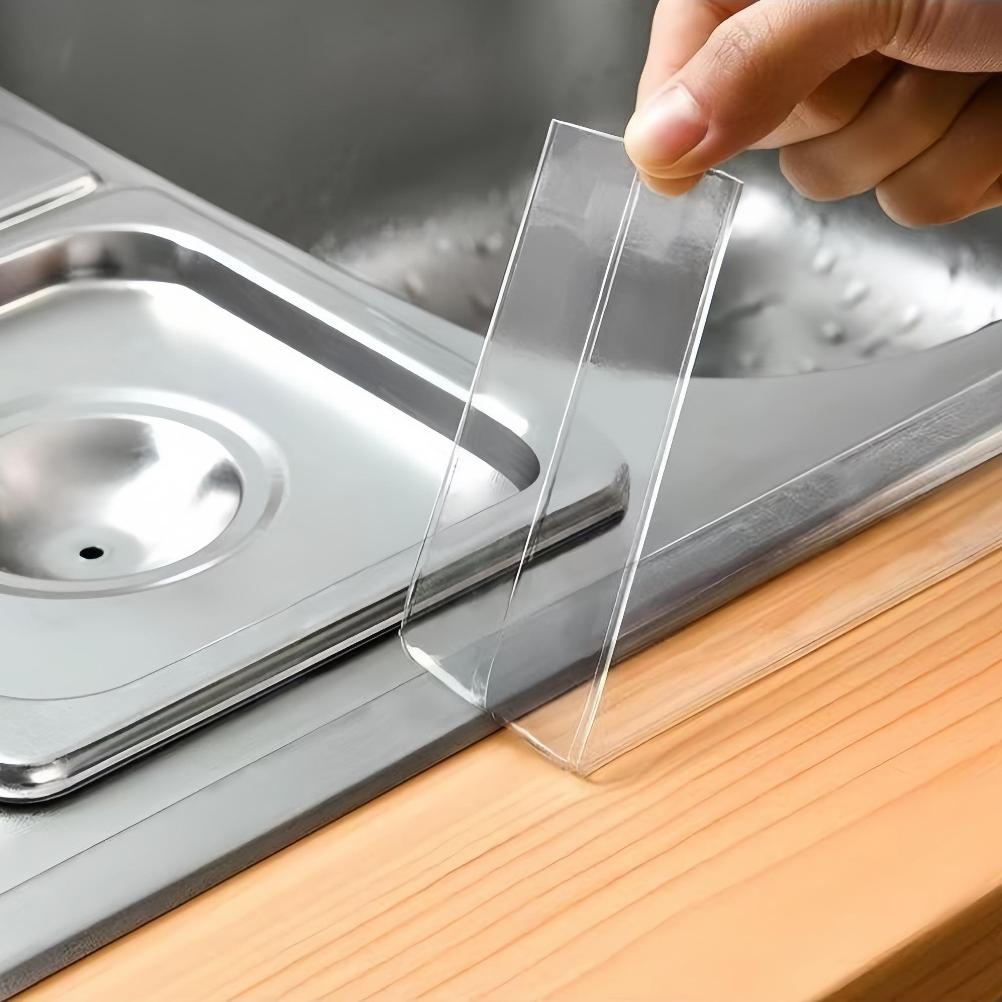 Waterproof Bathroom Sealing Strip, 1/2/3 Counts Self-Adhesive Tape, Wall Corner Line Sticker for Kitchen and Bathroom