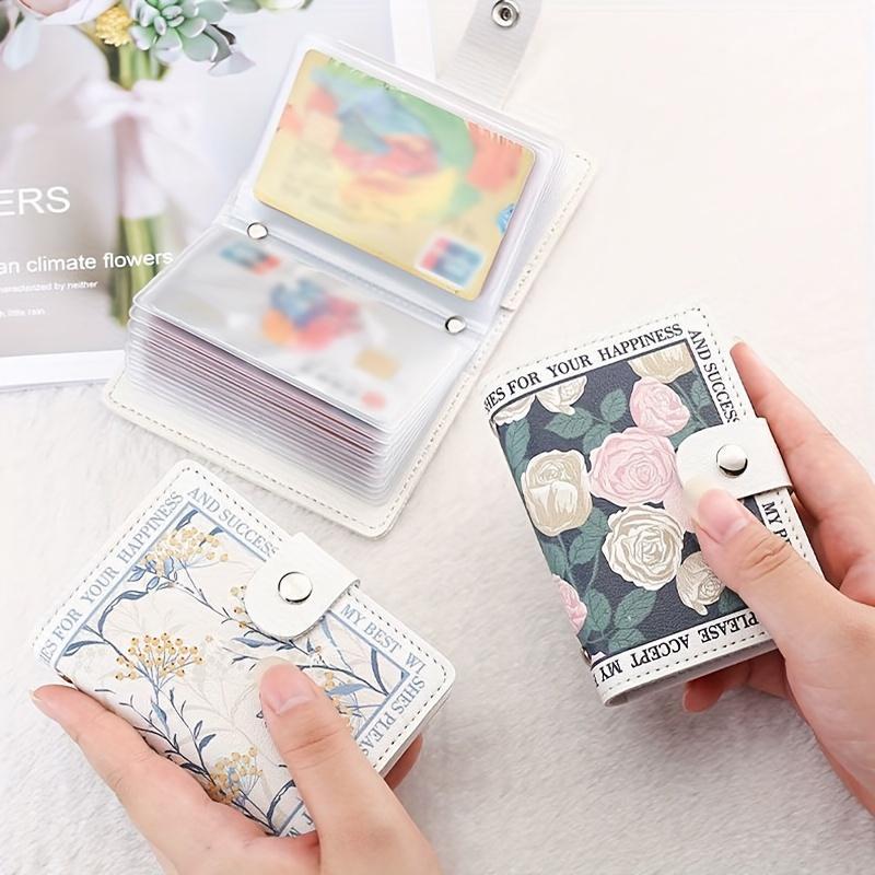 Stylish Women's Credit Card Holder, Compact Multi-Slot Wallet for Cards, Driver's License, Business Cards & Documents
