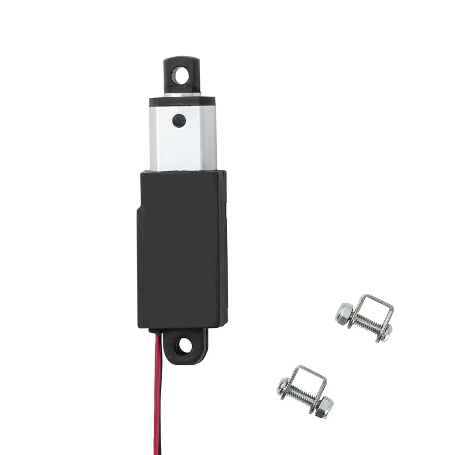 12V Mini Linear Actuator - 0.4 Inch Stroke, 42lbs/188N, 0.2"/s Speed, IP54 Electric Micro Linear Actuator with Mounting Brackets, Lightweight 0.082lbs, for Cabinets, Robotics, Home Automation