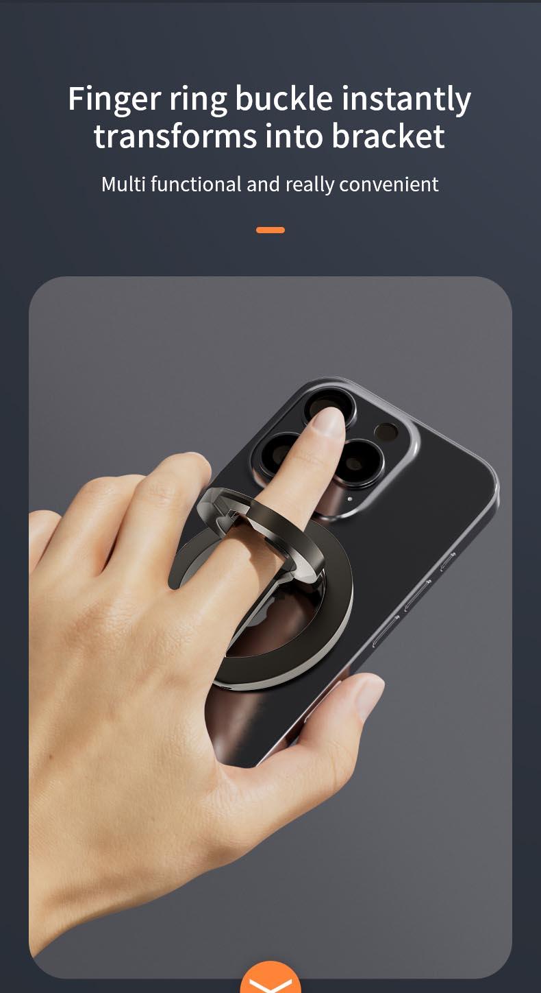For Double-Sided Magnetic Phone Ring Holder for MagSafe Kickstand Magnet Grip   Stand Holder