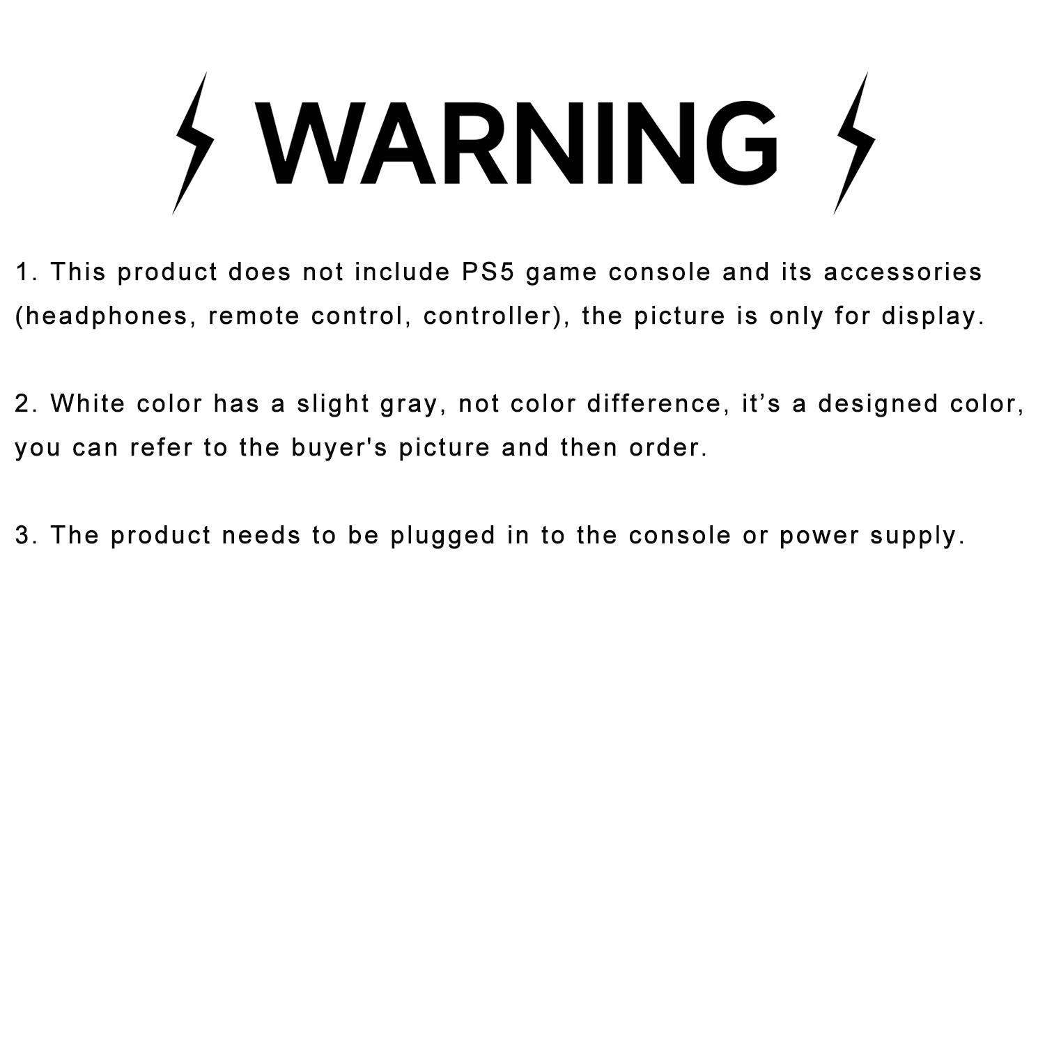 GAMINJA Cooling Station with Controller Charging Station, Multifunctional Cooling Fan Headset Holder, Game Console Accessories for PS5 Digital/Disc