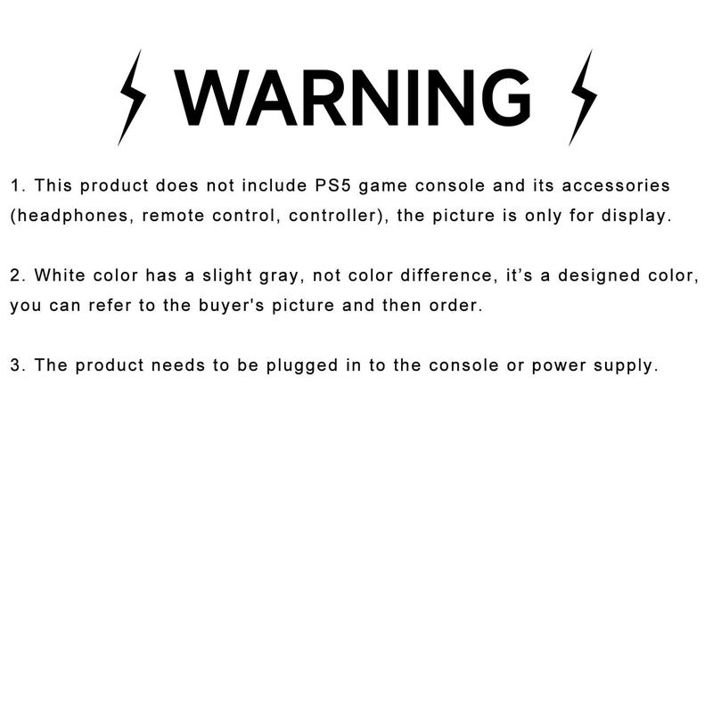 GAMINJA P53 Console Stand Cooling Station, Dual Controller Charging Station with 7 RGB Light, Console Accessories for Playstation 5 Digital Disc Slim, Game Peripherals, Gaming Accessories, Charging Dock