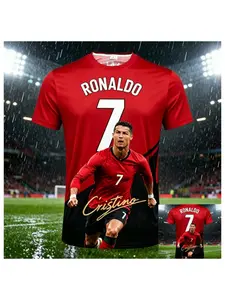 2026 Ronaldo 7 AI Football Sporty Jersey Fan Edition Advanced Design Kids and Adults Summer Sports Training Wear Breathable and Stylish