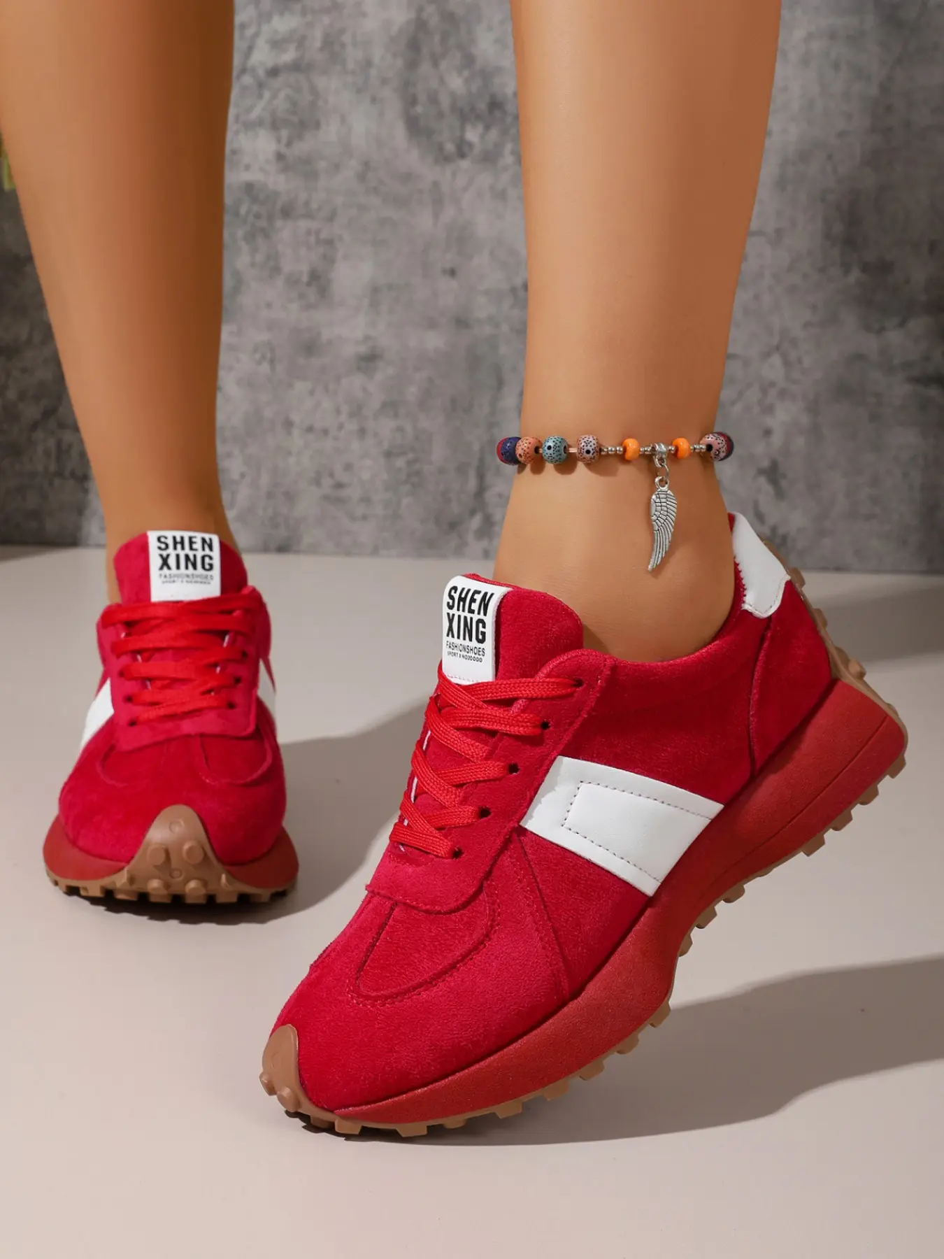 Women's Retro Leopard Print Trainer Shoes, Thick Sole Agony Shoes, Laces Trendy Casual Sports Sneakers, Daily Commute Footwear