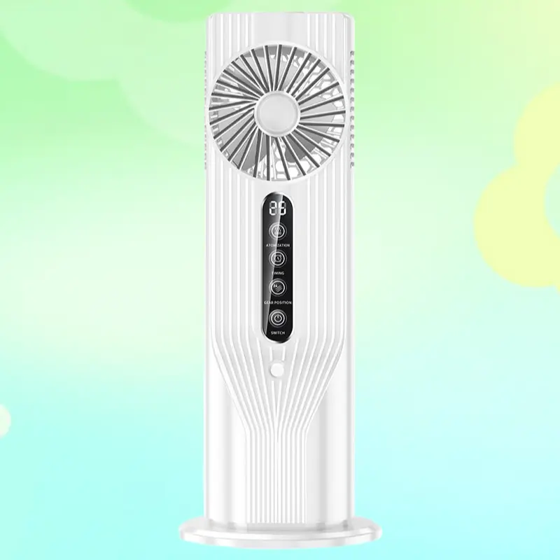 Movable USB Plug-in Mist Cooling Fan, Ultra Quiet Desktop Cooler With Water Humidification And Air Purifying Function
