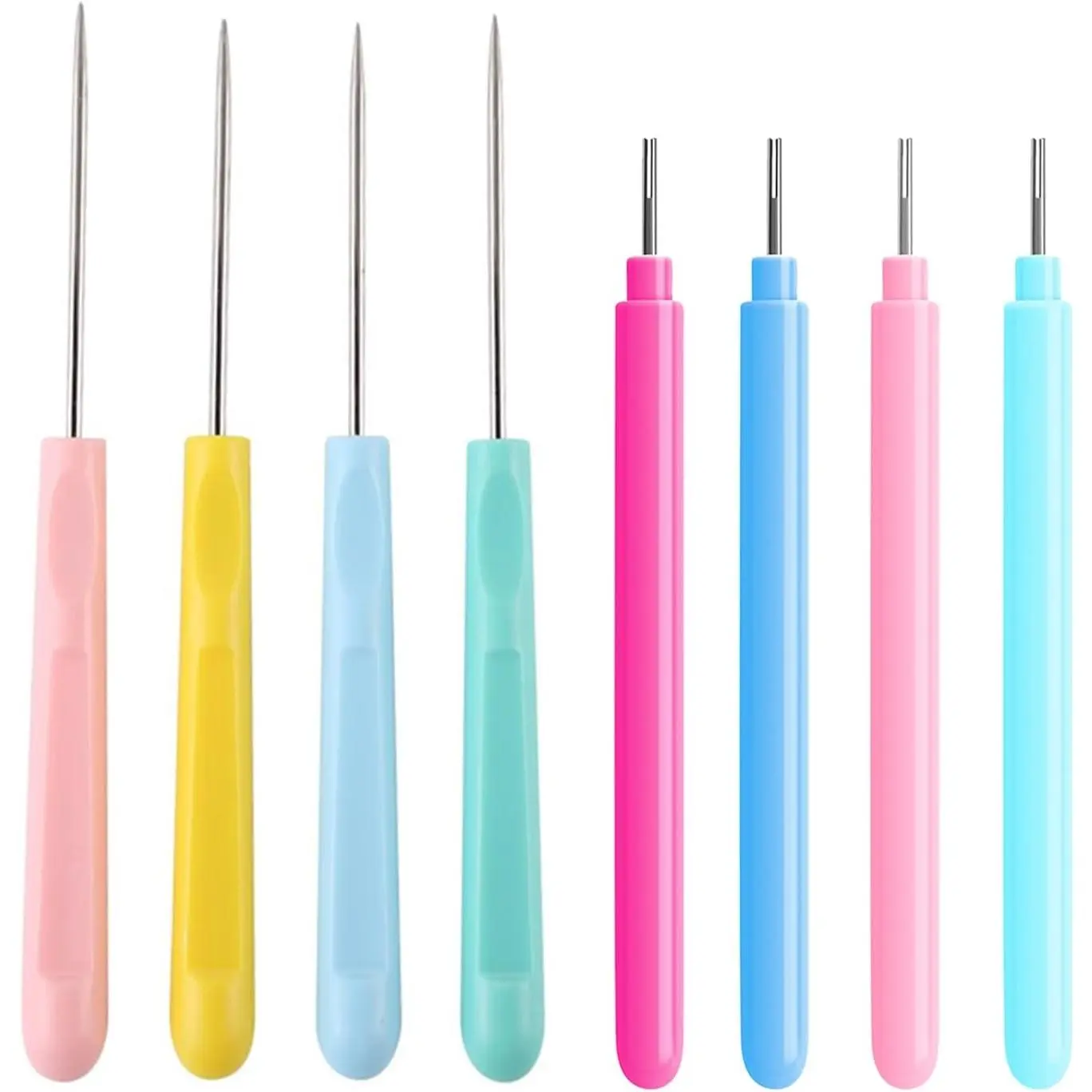 8pcs Craft Tools Kit, 4 Pcs Die Pick Paper Piercing Tools and 4 Pcs Paper Quilling Tools, Rolling Curling Quilling Needle Pen for Card Making, Scrapbooking and DIY Crafts