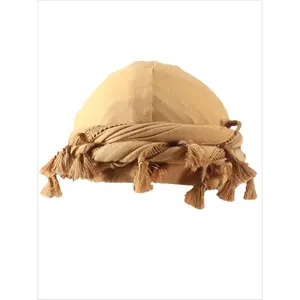 Men's Turban Hat with Tassel - Street Style Hip Hop Vintage Summer Sports & Outdoor Headwrap, Trendy Daily Fashion Accessory