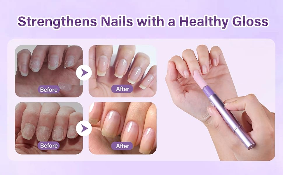 Cuticle Oil Pusher Pen Set, 2-in-1 Ceramic Cuticle Pushers with Oil for Nail Repair, Hangnail & Dry Cuticle Removal, Nail Care Pens for Manicure & Pedicure, Professional Salon Tools