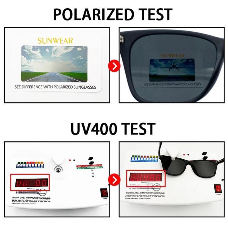 Men's Polarized Driving Sunglasses - Sun Protective, Stylish, Tinted Lens, Plastic PC Frame, Anti-Glare for Safe Day & Night Driving, Outdoor Sports Eyewear, Sun Protective Sunglasses, Tinted Lens Sunglasses summervibes,summerwins