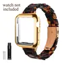 Lightweight compatible Apple Watch band, Smartwatch accessory band, with flexible TPU protective case, stylish resin style, compatible with iWatch 10 Series 1-11 replacement band, fits iWatch 38mm 41mm 40mm 45mm 44mm 42mm 46mm