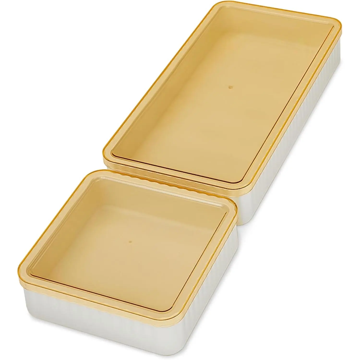 Baking Set with , 4 count | Nonstick  Bakeware Pans for Baking, Meal Prep & Oven Safe Serving Dishes 450 Degrees, 2 Trays, Matte Finish