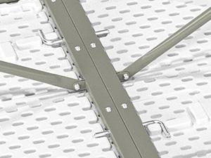 6 Foot Plastic Folding Table Portable Long Table for Indoor Outdoor Use Rectangular with Carrying Handle, Smooth HDPE Tabletop, White