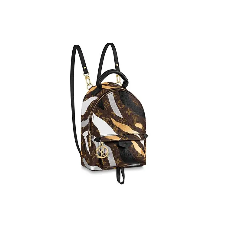 Women's Louis Vuitton x League of Legends Palm Springs Capsule Collection Canvas and Leather Mini Carry-All Backpack, Character Art & Bold Logo Functional Backpack, Carry-All Backpacks, Character Art Backpacks