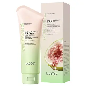 Fig Tranexamic Acid Brightening Facial Cleanser, Gentle Foam for All Skin Types