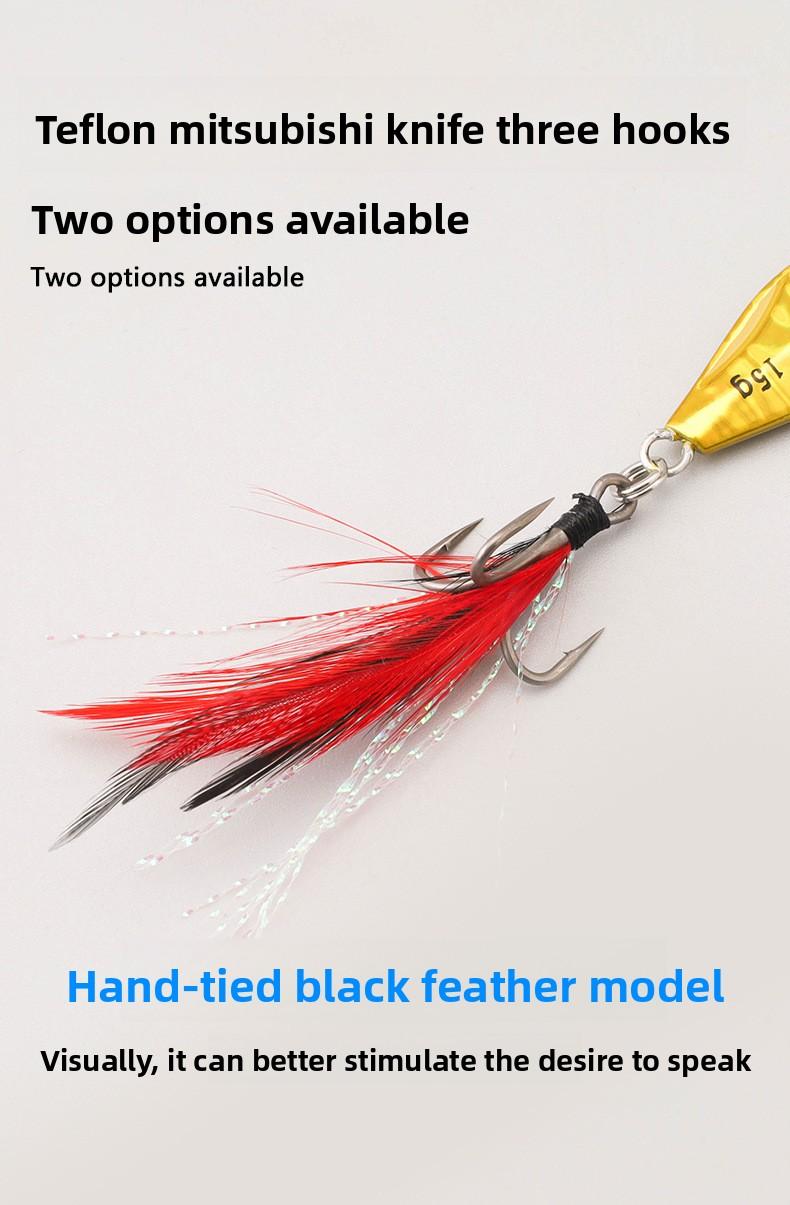 TWM Floating Lure for Fishing 10pcs Metal Jig Lure for Freshwater Saltwater Casting & Trolling Fishing Bait with Sharp Hooks