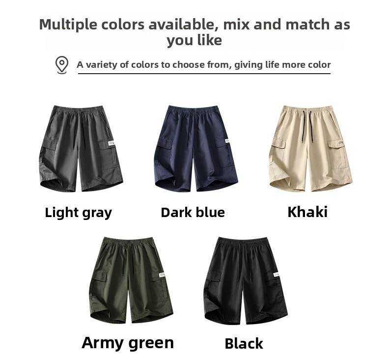 Men's Cargo Shorts 5" Inseam |     Quick Dry Casual Summer Shorts with Pockets |     Streetwear Athletic Workout Shorts for Men