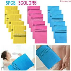 15Pcs Korean Coarse-Grain Exfoliating Shower Scrub Gloves - Adult Selfcare Body Scrubber, Portable Bathroom Accessory, Fashion Accessory for Skin Exfoliation, Accessories