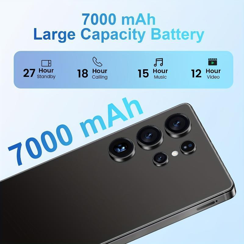 S25 Ultra Android Smartphone, 6.8-inch Dual 108MP+48MP Camera, Long Battery Life Of 6800mAh Battery, Fast Charging, OTG Function, Face Recognition Unlocking, Stylus, 12GB RAM + 512GB ROM, 5G Network Android 14 Operating System, Unlocking Th