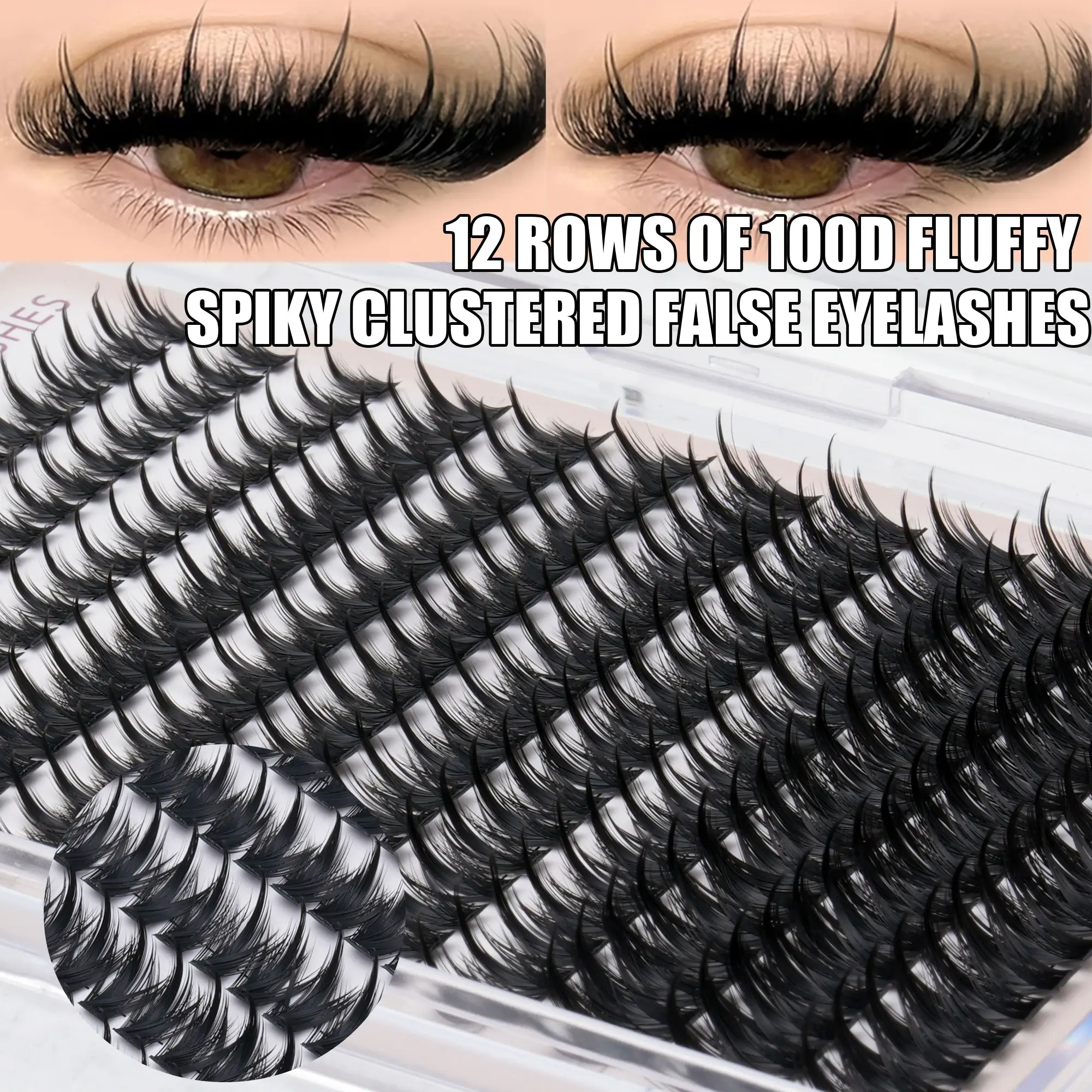 12 Rows 216 Pieces D Curl False Eyelashes, Reusable Natural Dense Lashes for Beginners, Suitable for All Occasions, Fake Eyelashes