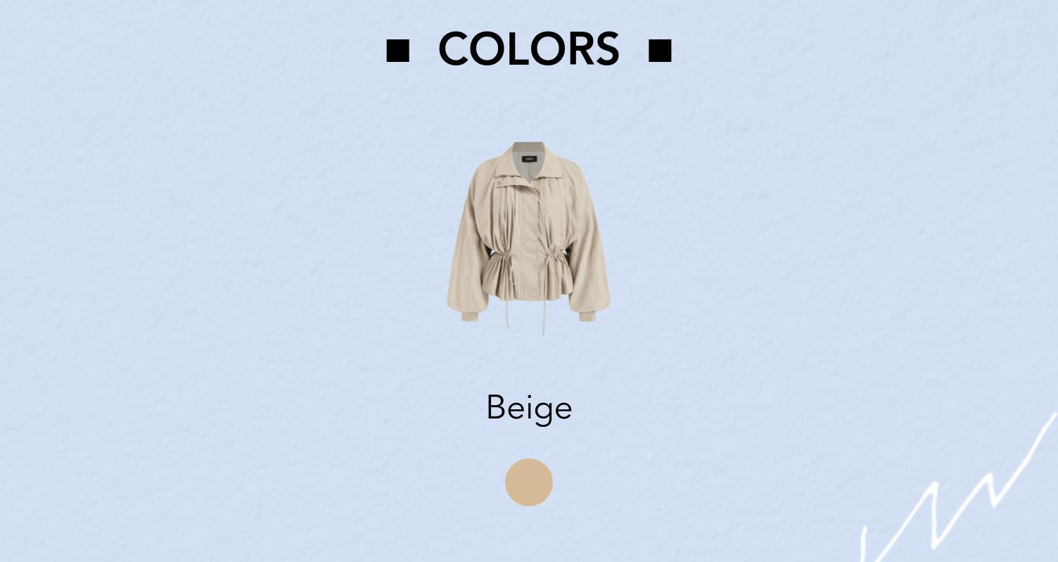 Cider Oversized Stand Collar Drawstring Waist Jacket