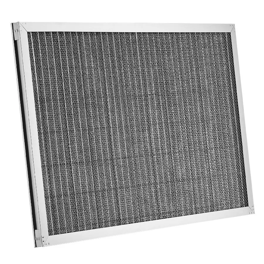 VEVOR Electrostatic Air Filter, 16x25x1 in Washable Reusable Aluminum AC/HVAC Furnace Filter, MERV 8 Long-Lifetime, for Home Use (Actual Size: 15.5x24.65x0.82 in), 16X25x1 Inch