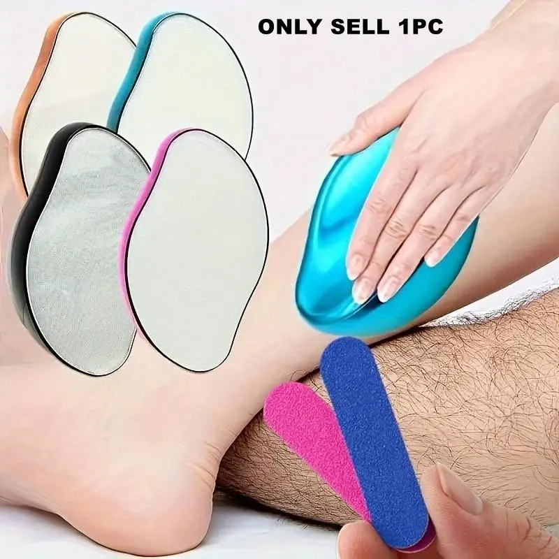 Crystal Physical Hair Removal Eraser Glass Hair Remover Painless Epilator Easy Cleaning Reusable Body Care Depilation Tool