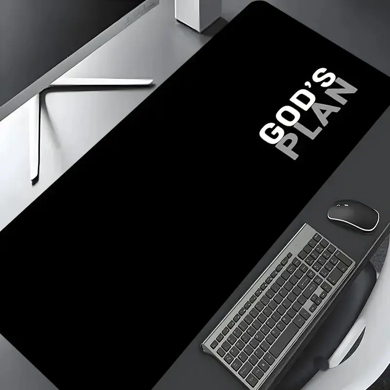 God's Plan Design Mouse Pad, Rectangle Gaming Mouse Pad, Non-slip Rubber Pad, Aesthetic Desktop Decoration Protective Pad for Home, Office, Non Slip Mousepad, Desk Accessories, Computer Mouse Pad Extended Large Gaming Desk Mouse Pad, Gaming Desk Accessory