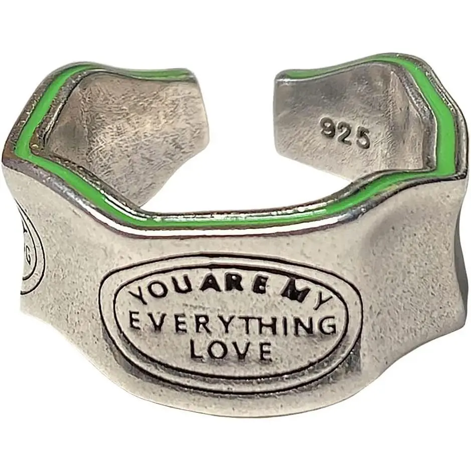 Unisex 925 Sterling Silver Vintage Thumb Ring - Handmade Wide Woven Band, Adjustable Size Statement Jewelry Gift