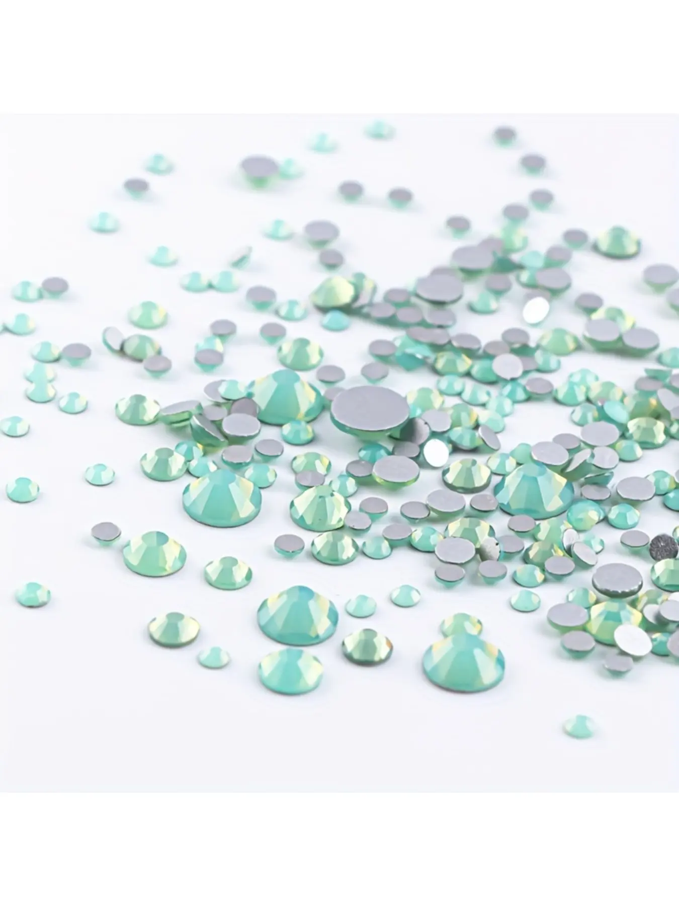 Shiny Opal Crystal Nail Art Rhinestones 3D Charm Glass DIY Jewelry Stickers Decorative Charms Flat Back Gems Crafts