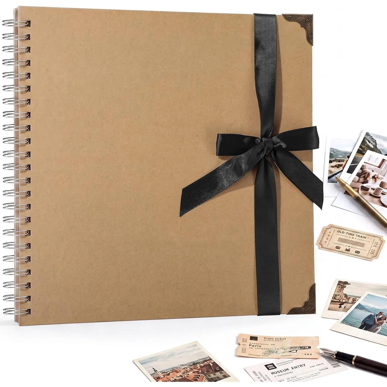 8 x 8Inch Scrapbook Album, 60 Pages Scrap Book, Hardcover Blank Scrapbook