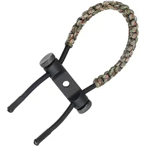 Adjustable Braided Wrist Sling Strap Bow Sling for Compound Bow Hunting Shooting