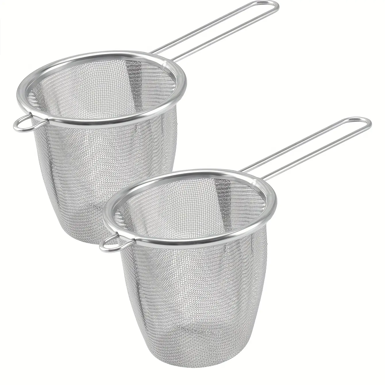 [Tea Infuser] 2pcs Heavy-Duty 304 Stainless Steel Tea Strainers with Mesh Filter | Infuser with Handle for Loose Leaf Teas, Spices, Coffee, Hot Chocolate | Compatible With Mugs, Cups, Pots | Kitchen & Travel Essentials