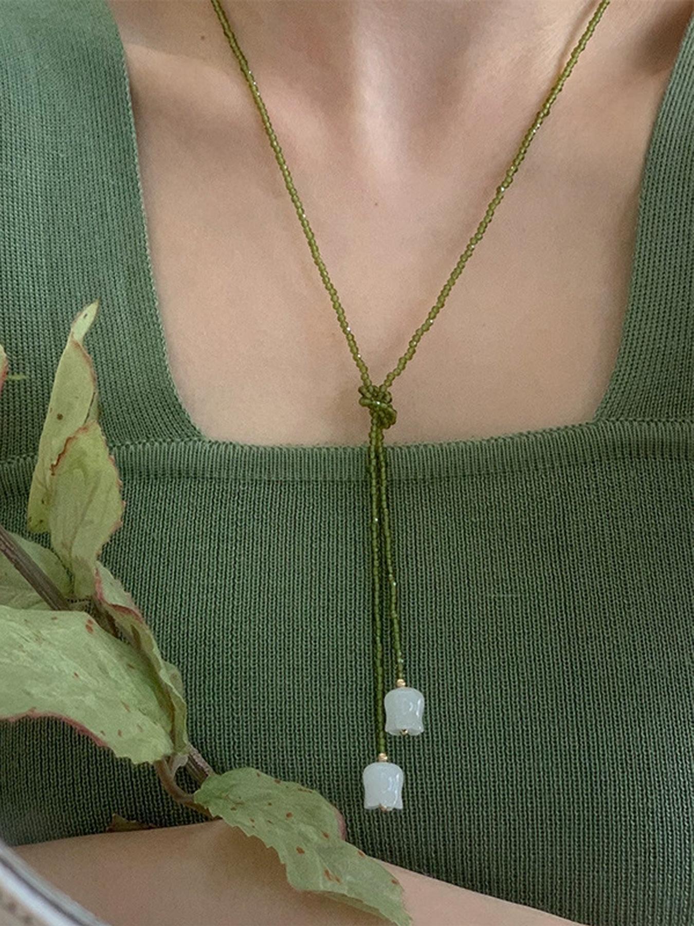 Women's Elegant Artificial Crystal Decor Pendant Necklace, Fashion Jewelry for Party, Daily Clothing Decor, Trendy All-match & Exquisite Jewelry for Birthday Gift, Fashion Pendants