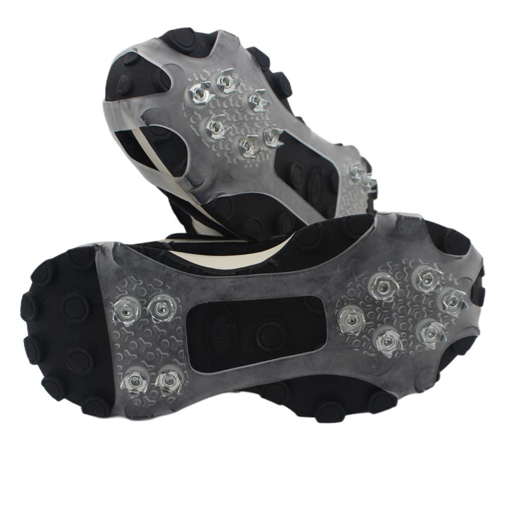 Invisible Transparent Ice Grippers with Steel Nails for Safe Winter Walking