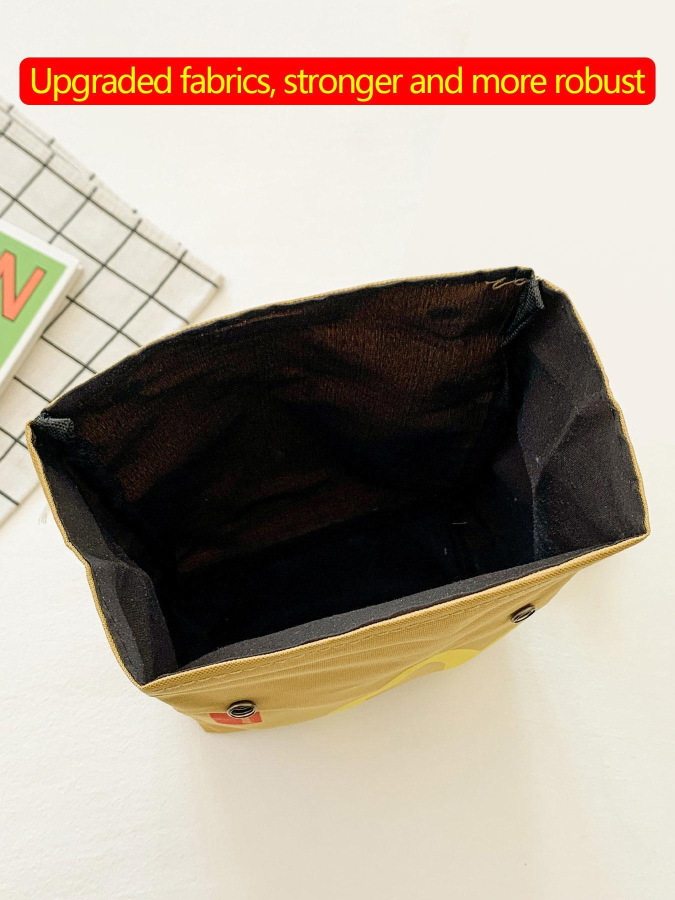 Creative McDonald's Bag Design Backpack, Large Capacity Student Class Backpack, Cute and Versatile Backpack for Women & Men, Lightweight Casual Daypack, Stylish Daypack