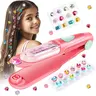 Hair Gem Stamper Kit with Reusable Shiny Rhinestones, Heatless Hair Styling Tool for Girls, Glitter Hair Styling, Heatless Styling Tools, Styler