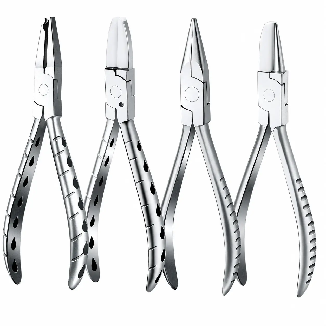 Professional Stainless Steel Eyewear Repair Precision Set - Grip Nose Pad Pliers, Temple Adjustment Pliers, Fine Tweezers, Various Jaws, Durable Ergonomic Design for Opticians, DIY Frame Alignment