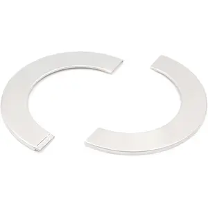 Wall Split Flange Stainless Steel Round Escutcheon Plate for 4"/101mm Diameter Pipe Pack of 3
