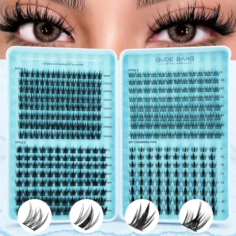 400pcs Eyelash Extensions, CC Curl, Natural & Dense Style, 8-16mm Mixed, Large Capacity, Home Self-Lamination, Beginner Friendly, Volume Lash Gift