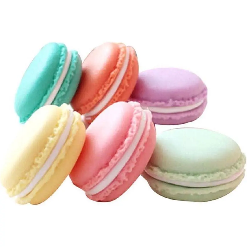 6 count Colorful Mini Macaron Shape Storage Box Candy  Organizer  Case Container (Mini,  Color)