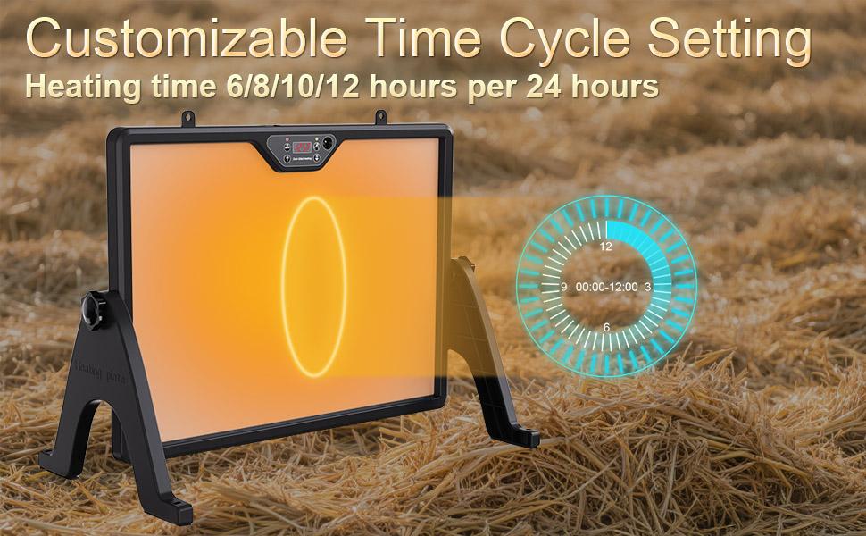 Brooder Plate For Chicks, Adjustable Height & Angle Chick Heat Plate For 30 Chicks, Chick Brooder Heating Plate With Remote Control, Chicken Coop Heater