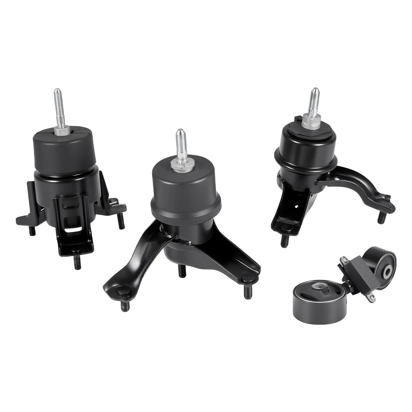 VEVOR Iron & Aluminum Engine and Transmission Motor Mount Kit, 4 Pcs Front Replacement Set, Compatible with 2007-2011 Toyota Camry 2.4L L4, Replaces OE# A62009,A4207,A4211,A4274, 11.9 lbs Secure Support